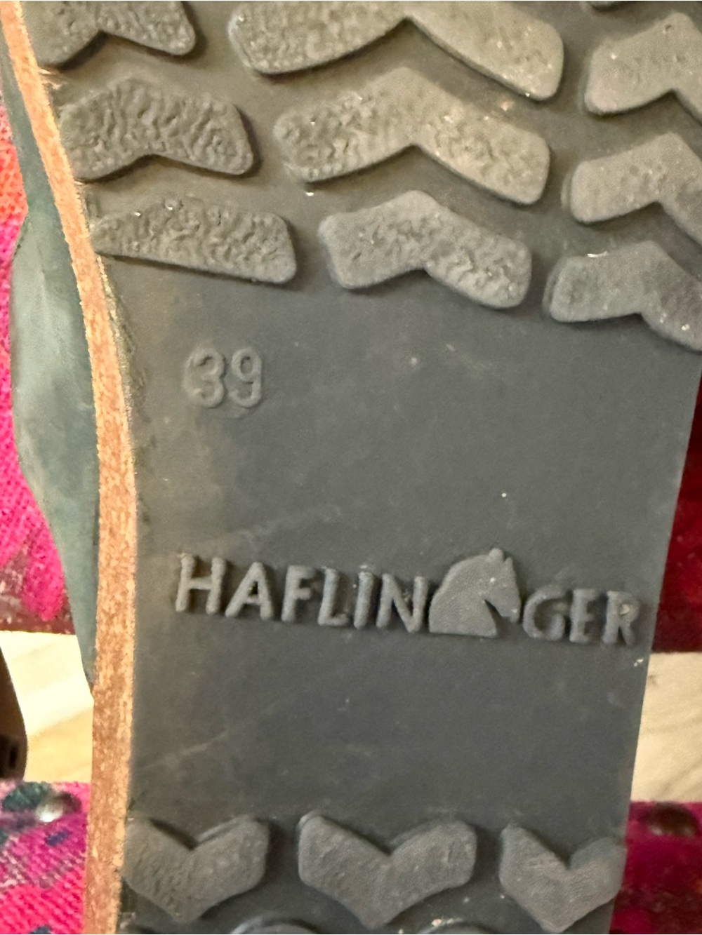 Haflinger Navy Blue Leather Nubuck Mary Jane Slide Sandals 39/8.5 - Picture 5 of 9